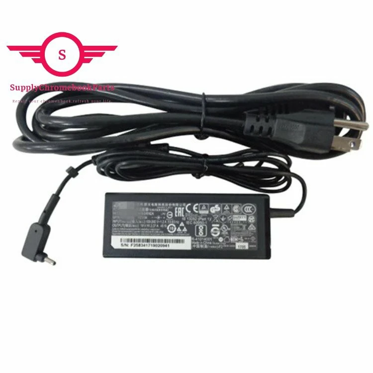 Ac Charger For Acer Chromebook C730 C730E C731 C731T KP.0450H.001 65W Round Tip