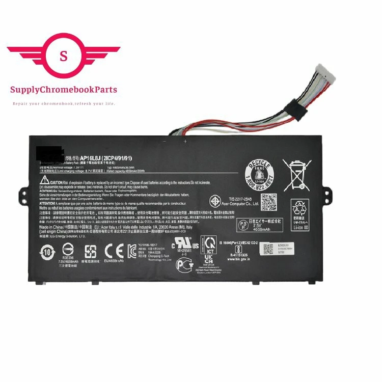 AP16L8J Laptop Battery for Acer Chromebook Spin 311 CP311-3H-K2RJ KT.0020G.010