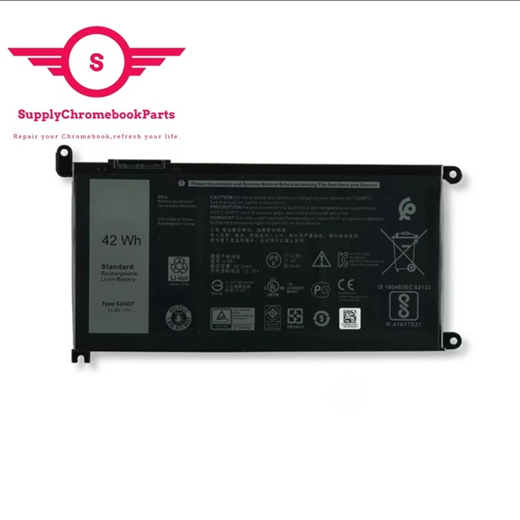For Dell 14 3400 Chromebook Battery