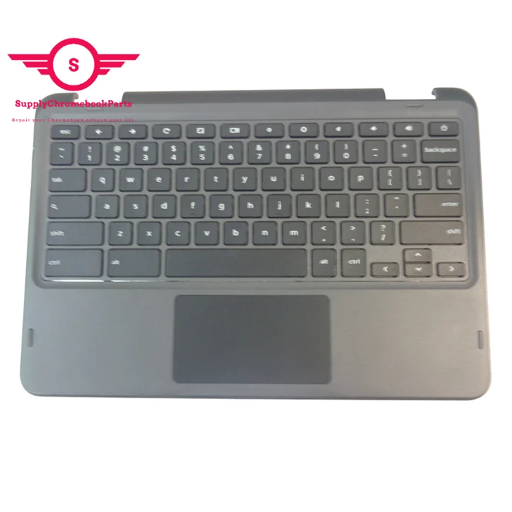 For Dell Chromebook 3100 2-in-1 Laptop Palmrest Keyboard With Touchpad TK87M