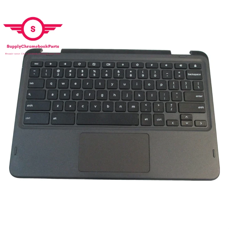 Laptop Keyboard For Dell Chromebook 3110 2-in-1 CKY67 Palmrest With Touchpad
