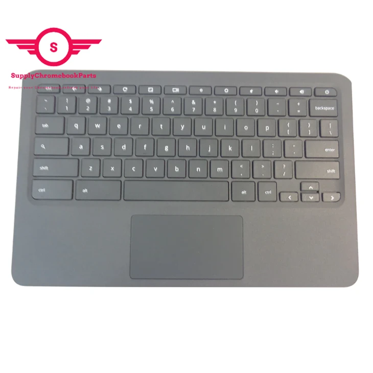 Replacment Palmrest For HP Chromebook 11A G6 EE Keyboard With Touchpad L52192-001