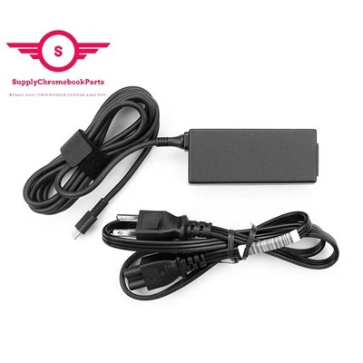 For HP 11 X360 G1 EE Chromebook USB-C AC Power Adapter 934739-850