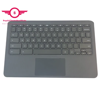 Us Keyboard For HP Chromebook 11 G7 EE Laptop Palmrest With Touchpad L52573-001