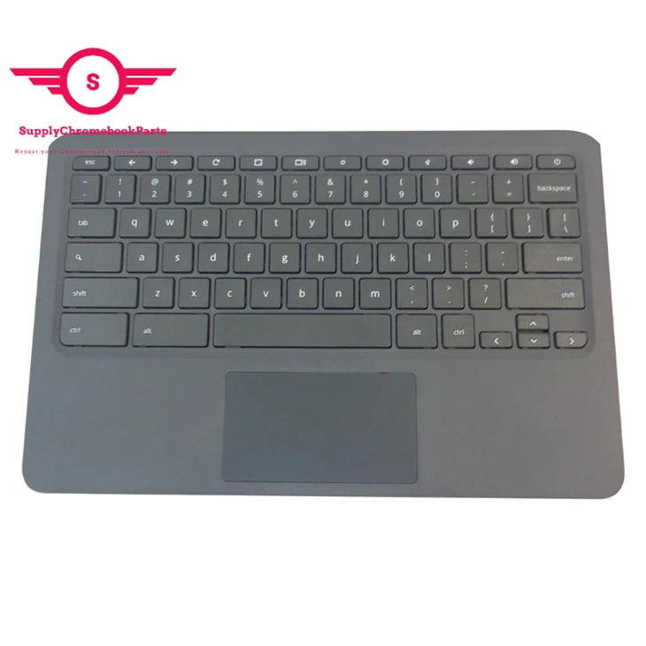 Us Keyboard For HP Chromebook 11 G7 EE Laptop Palmrest With Touchpad L52573-001