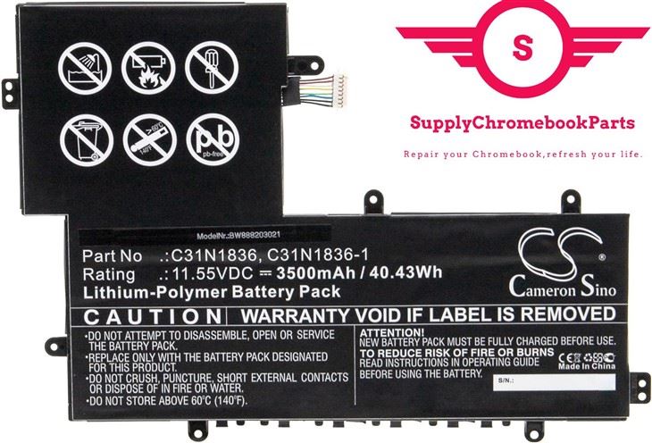 For Asus 11 C214MA Battery 0B200-03370000 C31N1836-1
