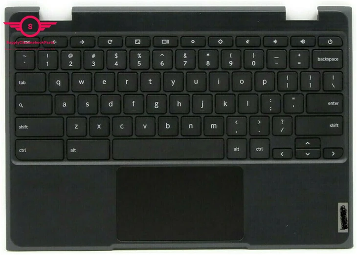 For Lenovo Chromebook 100e 2nd Gen Palmrest Touchpad Keyboard 5CB0Z21474