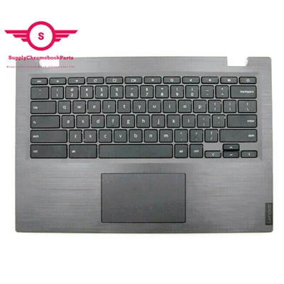 5CB0S95246 For Lenovo Chromebook S345-14AST 81WX Gray Palmrests Keyboard With Touchpad