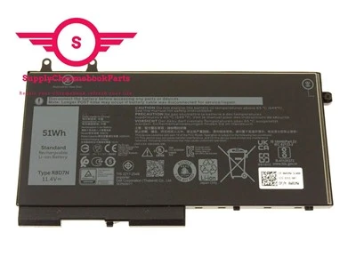 For Dell 14 5400 0TNT6H Enterprise Chromebook Battery R8D7N (51Wh)