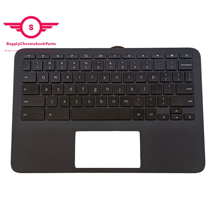 For HP 11 G9 EE MK Chromebook Palmrest Keyboard M44258-001