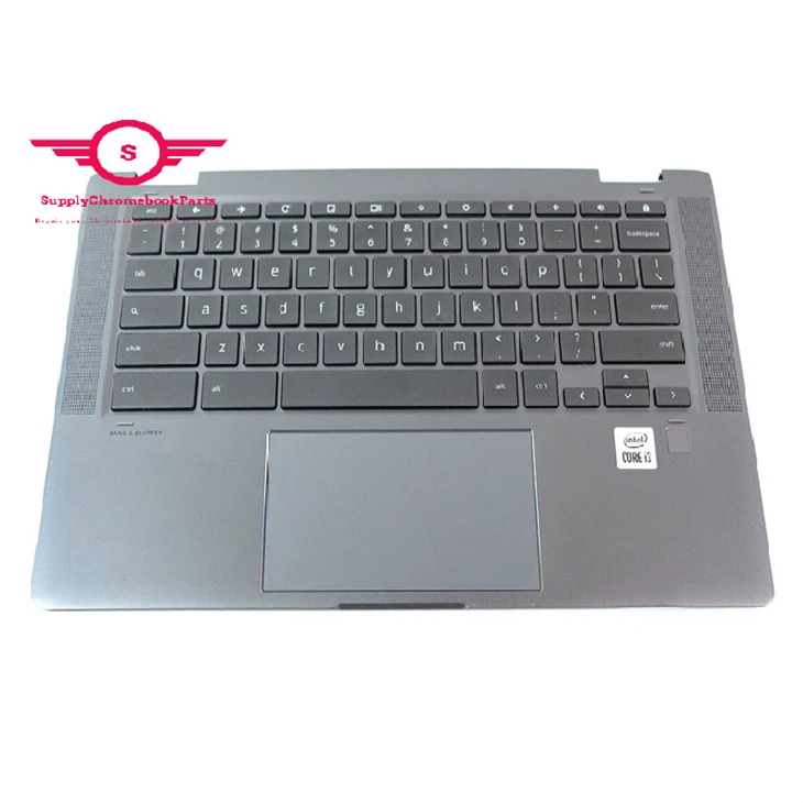 For HP 14 X360 14c-ca Chromebook Palmrest Keyboard With Touchpad M00330-001
