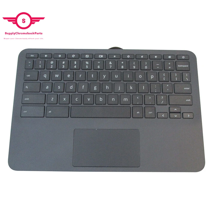 For HP 11 G8 EE Chromebook Palmrest Keyboard With Touchpad L90338-001